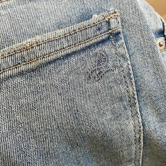 DL1961 - Hepburn Wide Leg High Rise Flare Denim Jeans - Blue - 26 - Picture 14 of 15